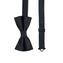 ASOS DESIGN satin bow tie in black