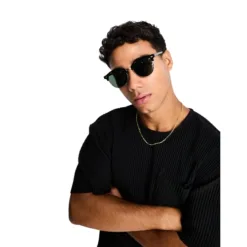 ONLY & SONS retro square sunglasses in black
