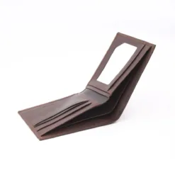 Zippered Leather Wallet with Coin Pocket